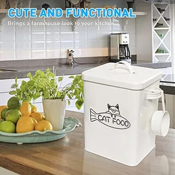 Vumdua Cat and Dog Food Storage Container with Scoop