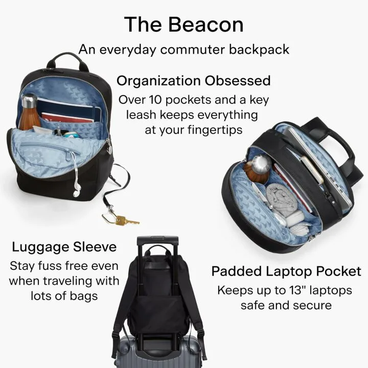Lo & Sons The Beacon - Nylon - Black/Silver/Azure