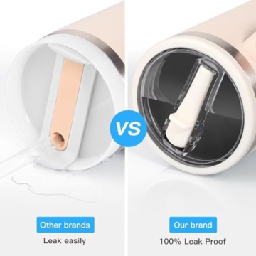 Reusable Flip Straw Lid Replacement for Stanley Tumblers