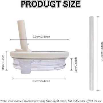 Reusable Flip Straw Lid Replacement for Stanley Tumblers