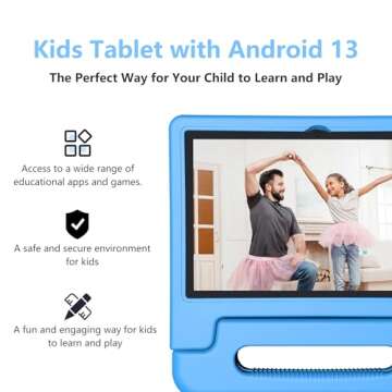 NOBKLEN Kids Tablet 10 Inch - Fun Learning Device for Kids