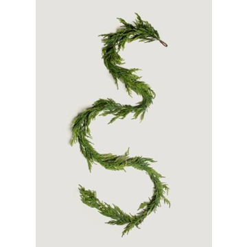 Afloral Norfolk Pine Garland 15 Ft for Stylish Decor