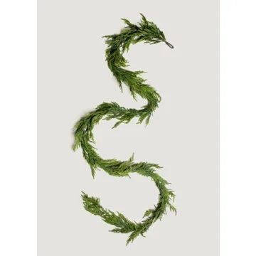Afloral Norfolk Pine Garland 15 Ft for Stylish Decor