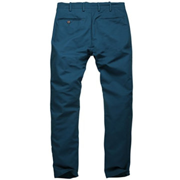 Match Men's Slim Tapered Stretchy Casual Pants in Peacock Blue