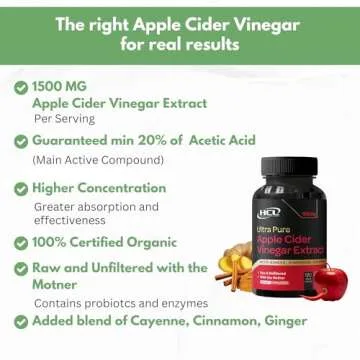Organic Apple Cider Vinegar Capsules for Detox & Digestion