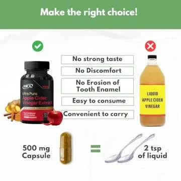 Organic Apple Cider Vinegar Capsules for Detox & Digestion
