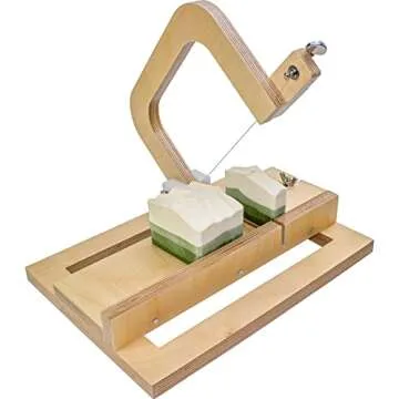 Wooden Soap Cutter for Soap Making Supplies Adjustable Wire Slicer Cutting Tool Handmade