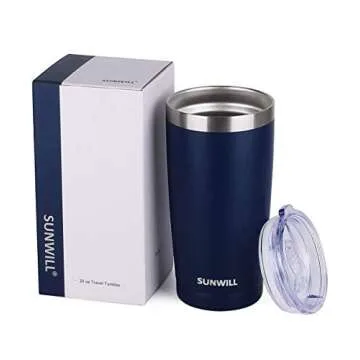 SUNWILL Insulated 20 oz Travel Coffee Tumbler