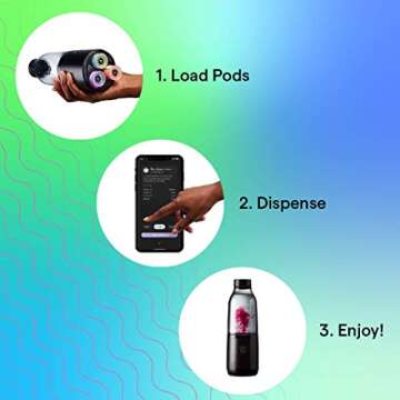 LifeFuels Smart Bottle - Water and Healthy Beverage Infuser with Tracking App - Wearable Technology for Hydration, Fitness and Nutrition Tracking - Use for Travel, Sports and More