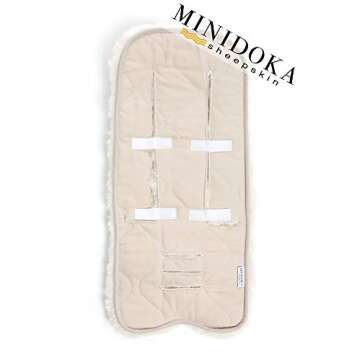 Genuine Merino Stroller Sheepskin Liner Insert, Baby Stroller Mat, Pushchair Cooling Pad, Seat Liner...