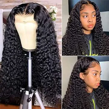 Stylish Deep Wave Lace Front Wigs for Black Women