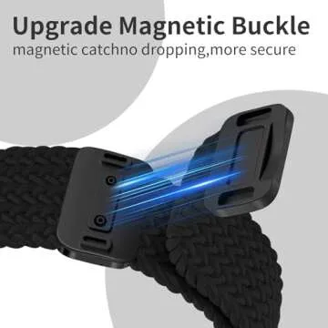 Chinber Braided Apple Watch Band with Magnetic Clasp