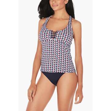 Shop Nautica Women's Quick-Dry Tankini Top - Pool & Beach
