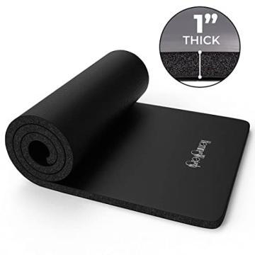 HemingWeigh Extra Thick Yoga Mat for Comfortable Workouts