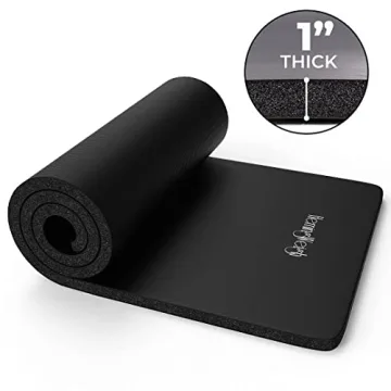 HemingWeigh Extra Thick Yoga Mat for Comfortable Workouts