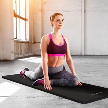 HemingWeigh Extra Thick Yoga Mat for Comfortable Workouts