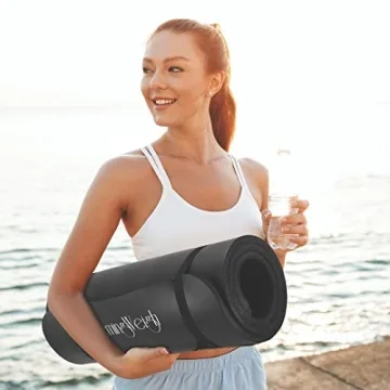 HemingWeigh Extra Thick Yoga Mat for Comfortable Workouts