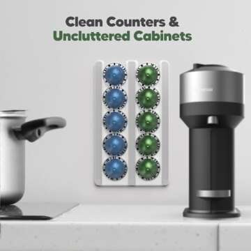 GALVANOX Wall Mounted Nespresso Pods Holder - Pinpoint Organization