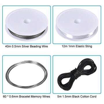 PAXCOO Jewelry Making Supplies Kit - Jewelry Repair Tool with Accessories, Pliers, Findings, and Beading Wires for Adults and Beginners