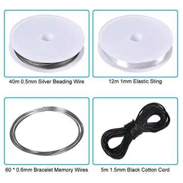 PAXCOO Jewelry Making Supplies Kit - Jewelry Repair Tool with Accessories, Pliers, Findings, and Beading Wires for Adults and Beginners