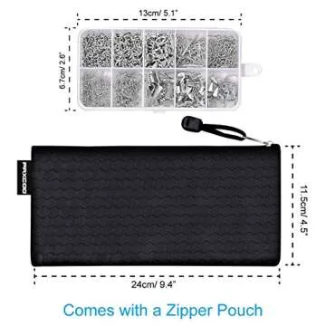 PAXCOO Jewelry Making Supplies Kit - Jewelry Repair Tool with Accessories, Pliers, Findings, and Beading Wires for Adults and Beginners