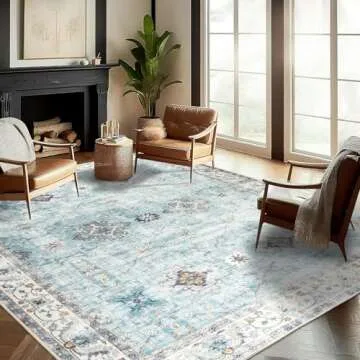 ReaLife Machine Washable Area Rug for Home Decor