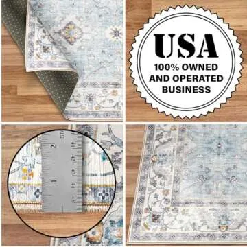 ReaLife Machine Washable Area Rug for Home Decor