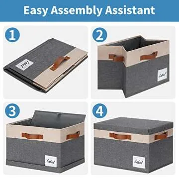 GhvyenntteS Storage Bins with Lids - Organize Your Space