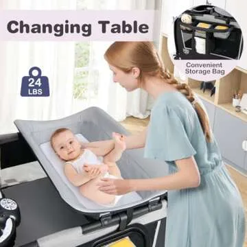 BABY JOY 5 in 1 Pack and Play for All-in-One Convenience