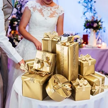 MIAHART Gold Tissue Paper 50 Sheets Gift Wrap Accessory