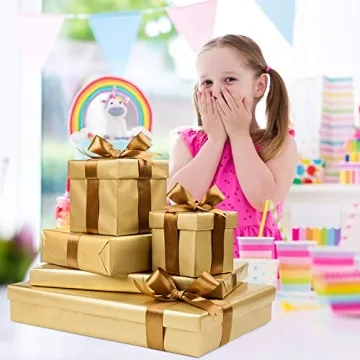 MIAHART Gold Tissue Paper 50 Sheets Gift Wrap Accessory