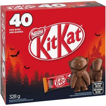 NESTLÉ KITKAT Halloween Scary Friends 40 pack - 328 g of Fun Chocolate Treats