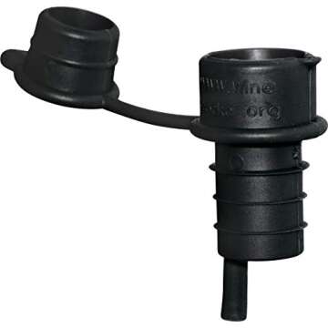 Haley's Corker Black 5-in-1 Wine Aerator, Stopper, Pourer, Filter and Re-Corker, 4-Pack
