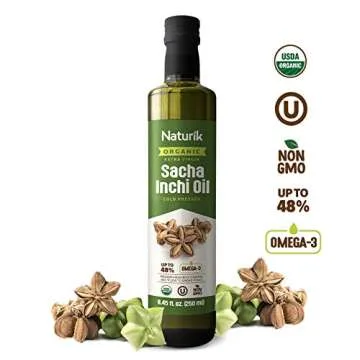 Naturik Organic Extra Virgin Sacha Inchi Oil 8.45 FL Oz ( 250 ml ) Glass Bottle (1)