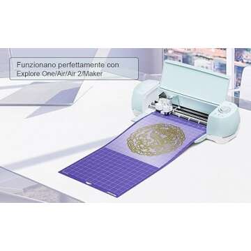 WORKLION Cutting Mat 12x24 for Cricut:Explore One/Air/Air 2/Maker Adhesive Variety Sticky（Standard,Light,Strong) Non-Slip Durable Mat Accessories