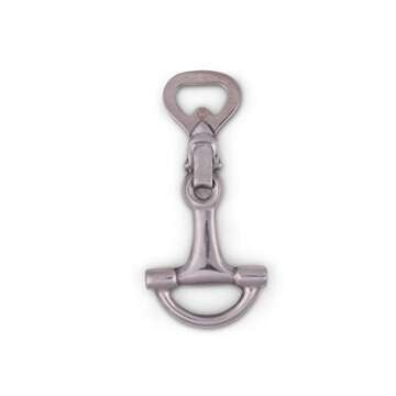 Arthur Court Sleek Aluminum Equestrian Bit Bottle Opener, 5.5 Inches Polo Style, Strong & Easy to Use - Unique Camping Gifts, Perfect for Horse Riders, Cowboys, Cowgirls - Ideal Father's Day