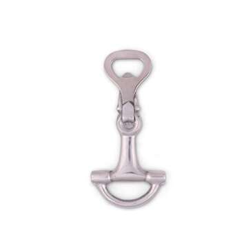 Arthur Court Sleek Aluminum Equestrian Bit Bottle Opener, 5.5 Inches Polo Style, Strong & Easy to Use - Unique Camping Gifts, Perfect for Horse Riders, Cowboys, Cowgirls - Ideal Father's Day