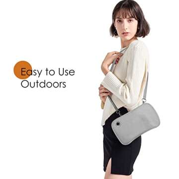 Hand Warmers Rechargeable, Portable Graphene Heated Gloves Handwarmers Bag with 10000MAH Power Bank&3 Heat Modes, Fast Electric Heating Pad Pouch for Women,Kids, Hunting,Camping&Xmas Gifts