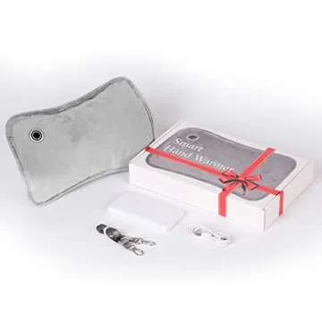 Hand Warmers Rechargeable, Portable Graphene Heated Gloves Handwarmers Bag with 10000MAH Power Bank&3 Heat Modes, Fast Electric Heating Pad Pouch for Women,Kids, Hunting,Camping&Xmas Gifts