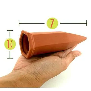 Self-Watering Terracotta Stakes for Thriving Plants