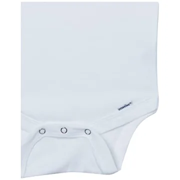 Gerber Baby 8-Pack Short Sleeve Onesies Bodysuits, Solid White, 6-9 Months