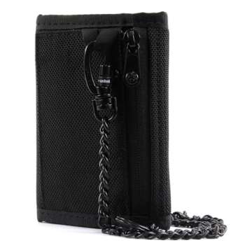 PacSafe Rfidsafe Z50 Rfid Blocking Tri-fold Black Travel Wallet, Black