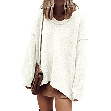Oversized Casual Pullover Sweater for Women | ANRABESS
