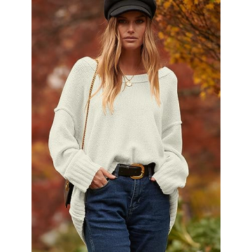 Oversized Casual Pullover Sweater for Women | ANRABESS