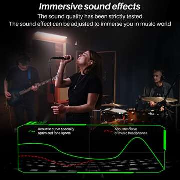 TOZO G1 Wireless Earbuds Bluetooth 5.3 Headphones with 45ms Ultra Low-Latency and Cool Breathing Light Ergonomic Design Gaming Deep Bass Music Mode Headset Built-in Micro Stereo Sound Black