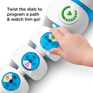 Fisher-Price Think & Learn Code-a-Pillar Twist preschoolers can Practice Their Problem-Solving Skills as They Program Code-a-Pillar Twist to Move in All Sorts of Cool Directions!