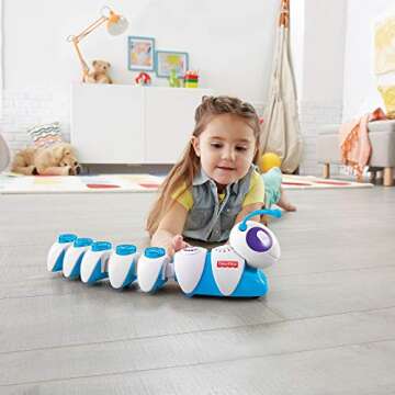 Fisher-Price Think & Learn Code-a-Pillar Twist preschoolers can Practice Their Problem-Solving Skills as They Program Code-a-Pillar Twist to Move in All Sorts of Cool Directions!