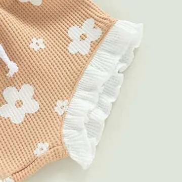 LIOMENGZI Baby Girl Summer Floral Clothes Set for Toddlers