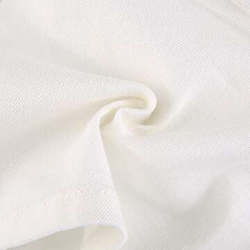 MISSACTIVER Women’s Low Waist Jeans Skirt Zipper Back 90S Streetwear Patchwork A-line Mini Skirt with Pockets White