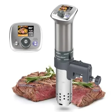 KitchenBoss G320 Sous Vide Cooker: Ultra-Quiet, Waterproof, Chef-Inspired Recipes